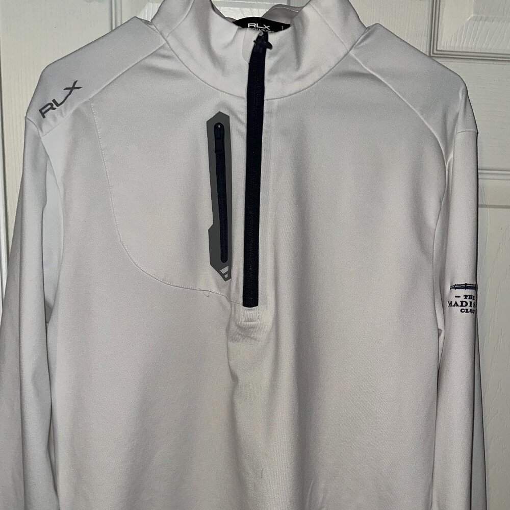 Madison  Club ,Ralph Lauren- RLX ,Performance Jersey Quarter-Zip Pullove, Size M